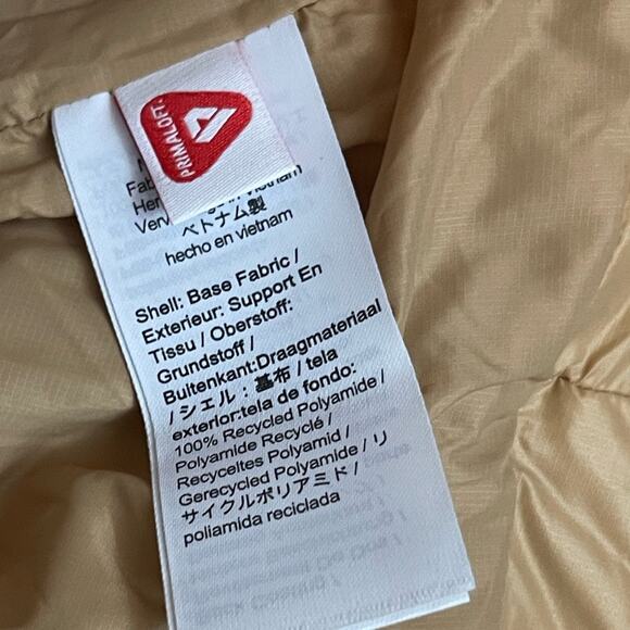 J. Crew Villa Shiny Puffer Coat Made with PrimaLoft in Sand Castle Size S NWT - Picture 13 of 15